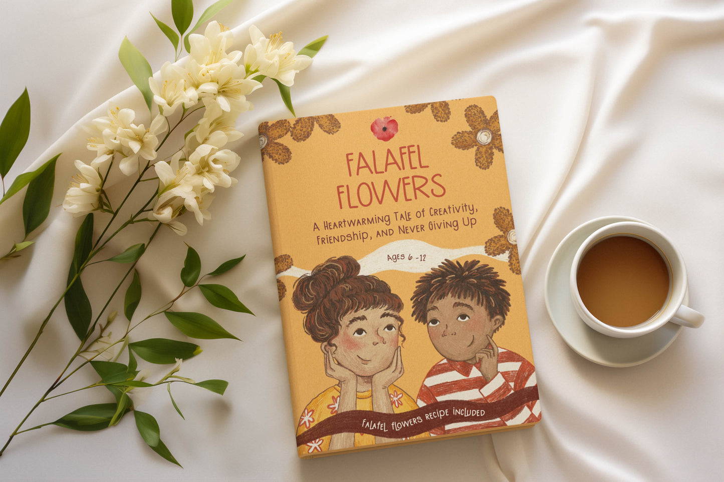 Falafel Flowers Children's Book, A Heartwarming Tale of Creativity, Friendship, and Never Giving Up, Recipe Included