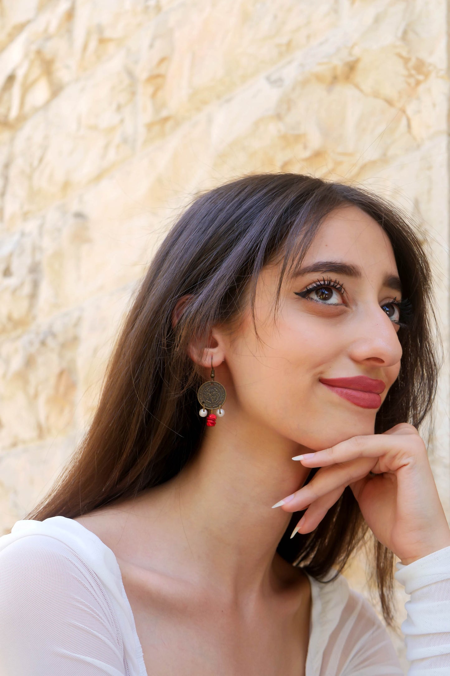 Ancient Art Antique Coin Charm Earrings
