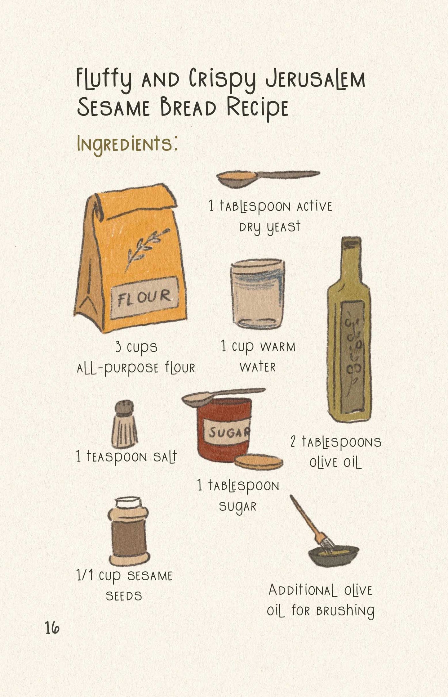 Whispers of Magic Children's Book, Sara's Jerusalem Sesame Bread Adventure: Magical Sesame bread step by step recipe included