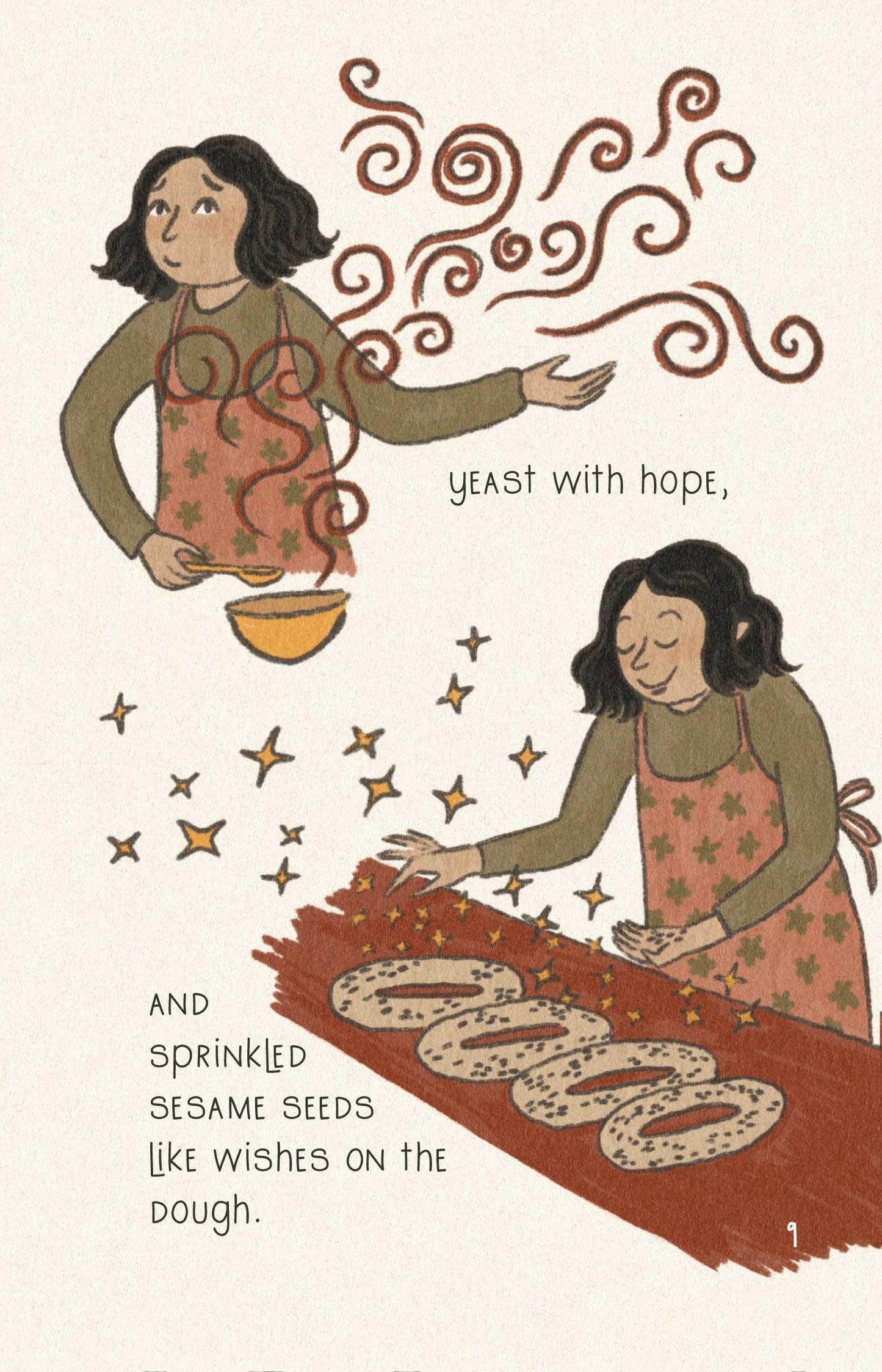 Whispers of Magic Children's Book, Sara's Jerusalem Sesame Bread Adventure: Magical Sesame bread step by step recipe included