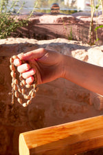 Load image into Gallery viewer, Bound to Heaven Olive Seed Christian Rosary With original Bethlehem Soil
