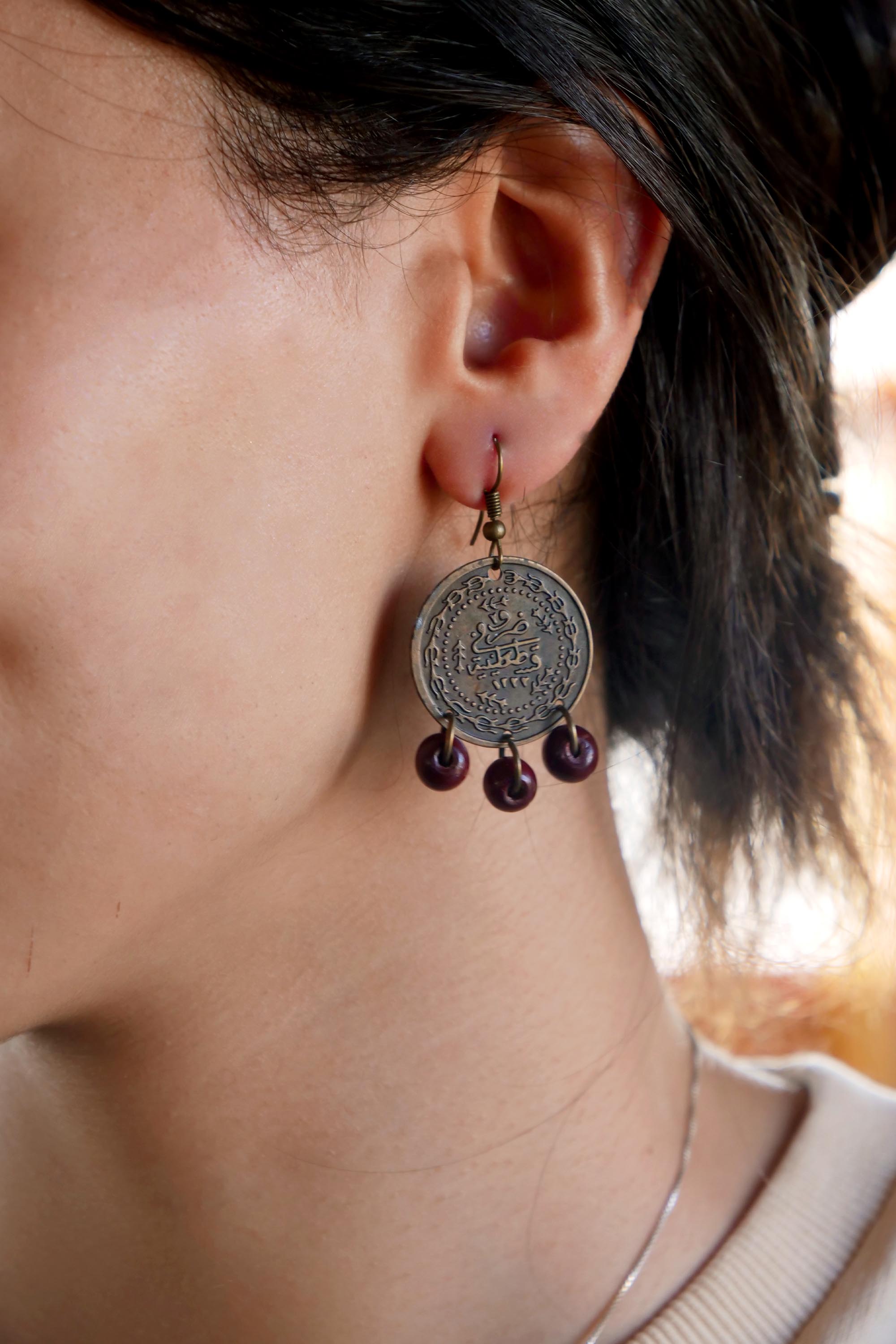 Ancient Allure Coin Earrings