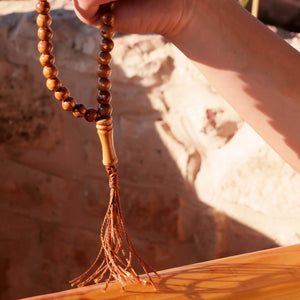 Spiritual Wave Islamic Olive Wood Rosary