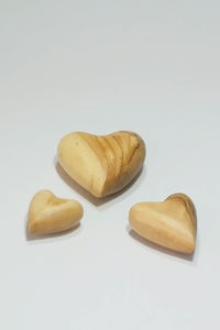 Forever Loved Olive Wood Hearts - Pack Of Three Sizes