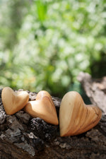 Load image into Gallery viewer, Forever Loved Olive Wood Hearts - Pack Of Three Sizes
