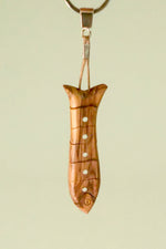 Load image into Gallery viewer, Fish Out Of Olive Wood Handmade Keychain
