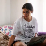 Load image into Gallery viewer, Makloubeh White Graphic Tee - One Size XL
