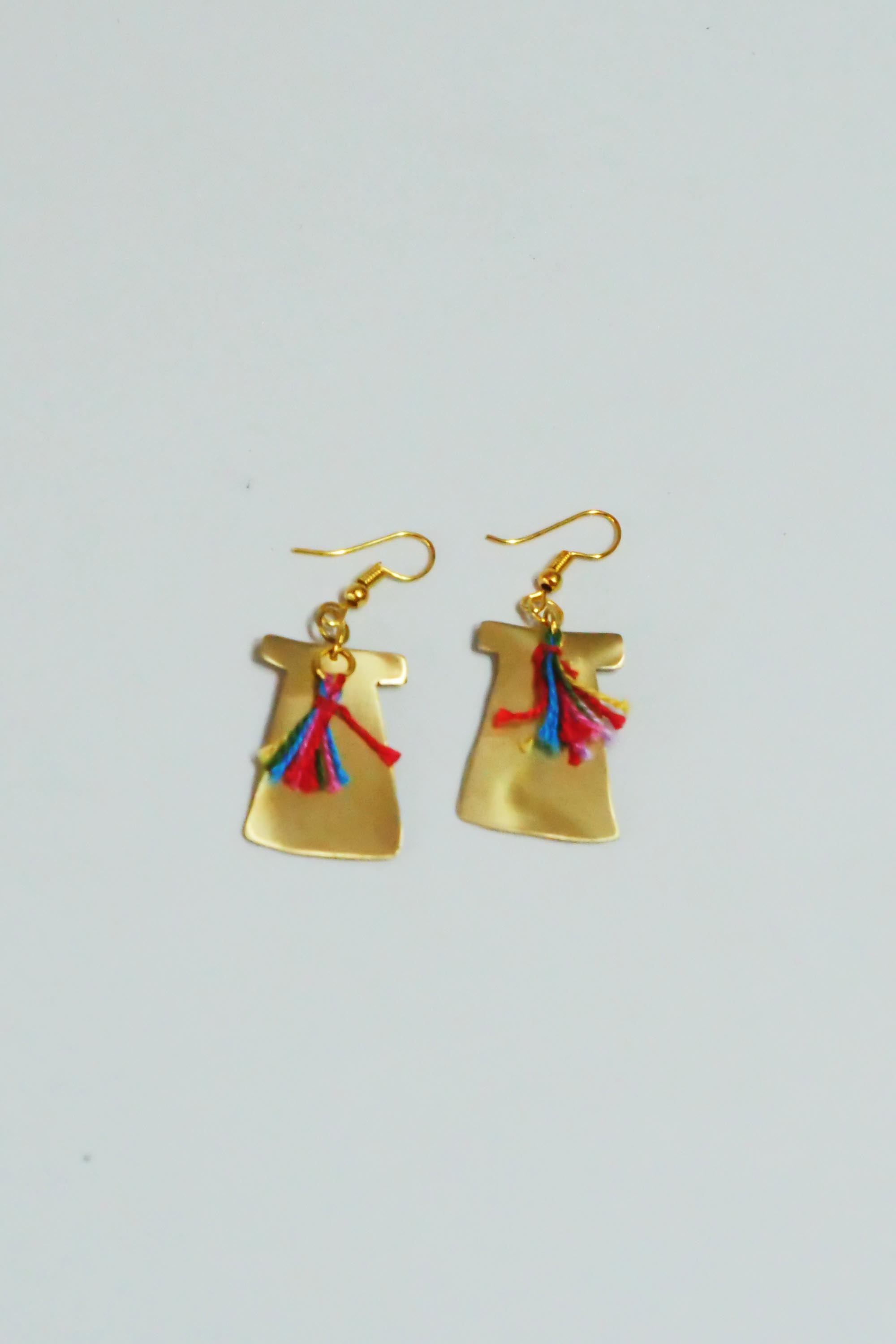 Fashion Forward Handmade Tassel Brass Earrings
