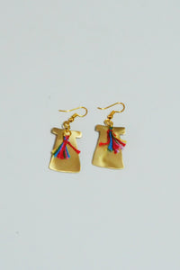 Fashion Forward Handmade Tassel Brass Earrings