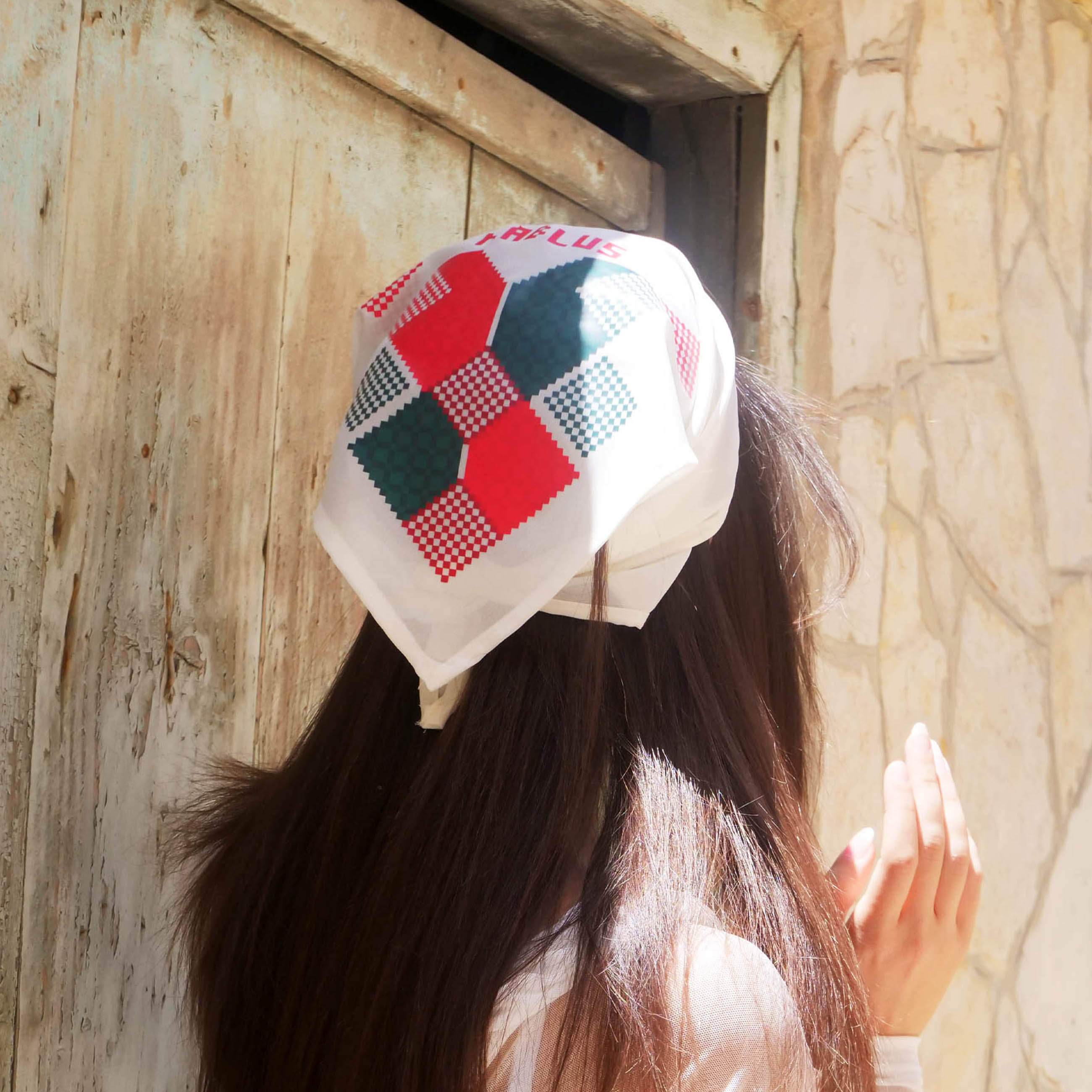 Nablus Chiffon Bandana Pixel Art