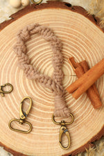 Load image into Gallery viewer, Key Chain Macramé Bracelet
