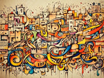 Load image into Gallery viewer, A Story Of Life - Look Closely To See The City Talking
