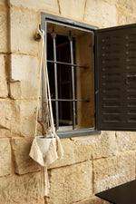 Load image into Gallery viewer, Old School Macramé Fringe Plant Hanger
