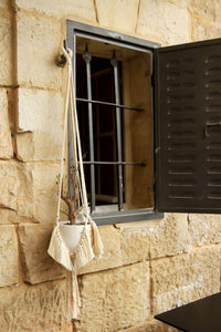 Old School Macramé Fringe Plant Hanger