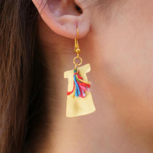 Fashion Forward Handmade Tassel Brass Earrings