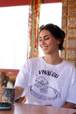 Load image into Gallery viewer, Knafeh White Graphic Tee - One Size XL

