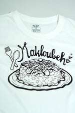 Load image into Gallery viewer, Makloubeh White Graphic Tee - One Size XL
