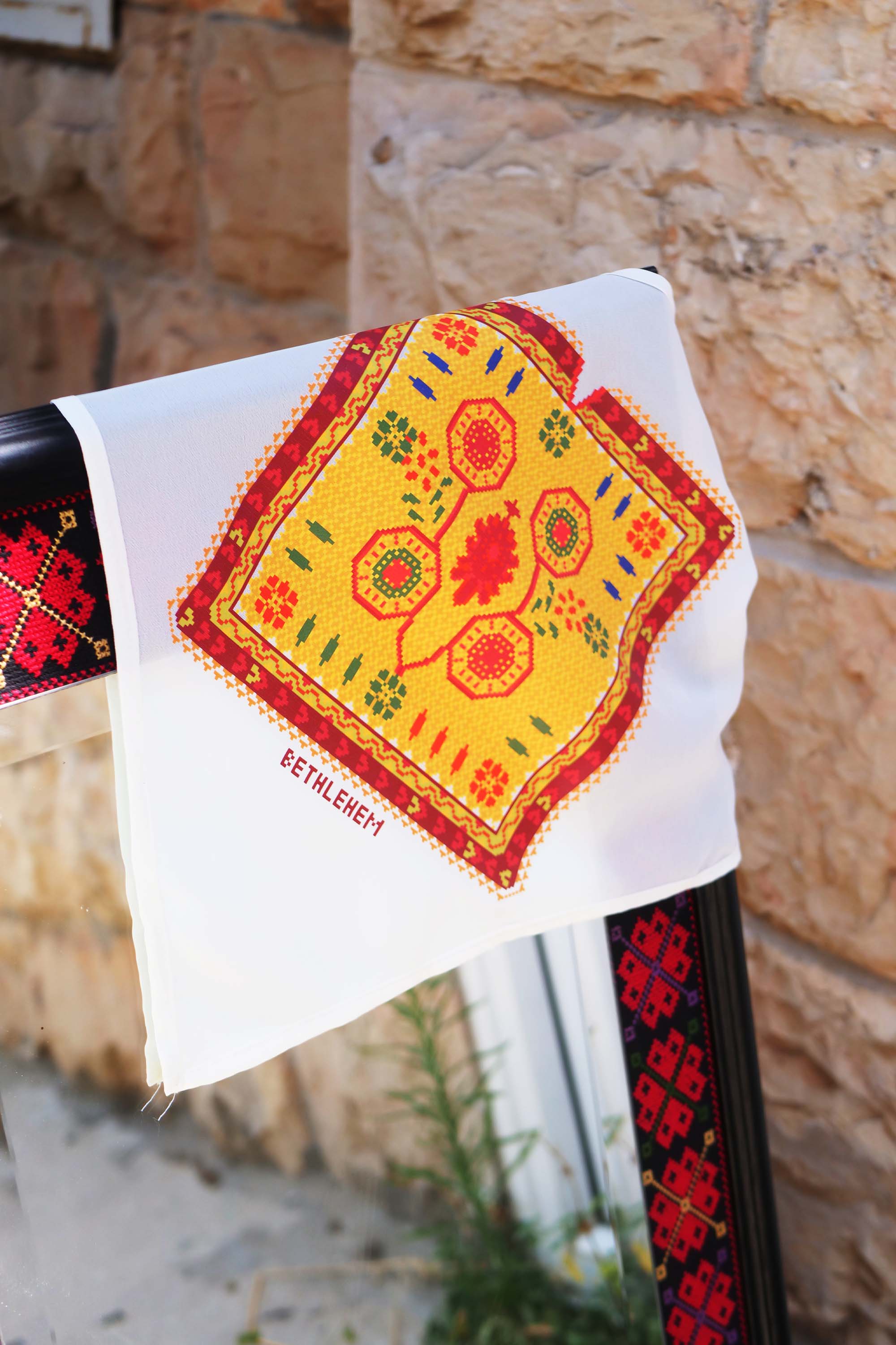 Bethlehem Chiffon Bandana Pixel Art