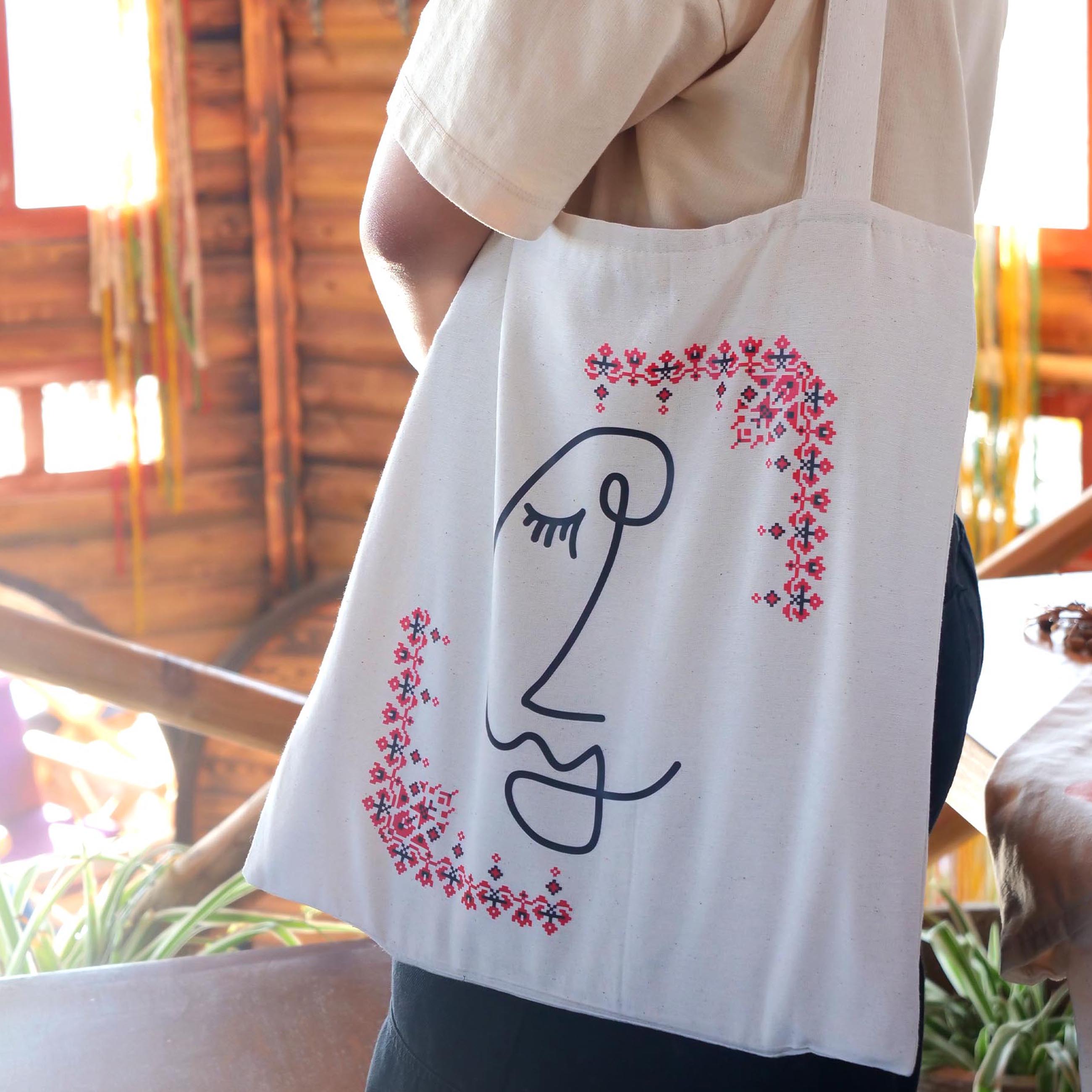 Unspoken Embroidered Tote Bag