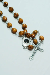 Spiritual Calling Olive Wood Christian Rosary With original Bethlehem Soil