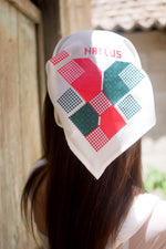 Load image into Gallery viewer, Nablus Chiffon Bandana Pixel Art

