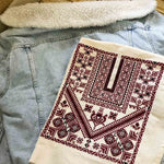Load image into Gallery viewer, Custom Order - Embroidered Jeans Jacket With The Names MAYA &amp; LINA Embroidered Within The Back Panel
