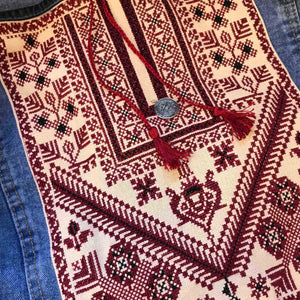 Custom Order - Ramallah Chest Panel Hand Embroidered Jeans Jacket