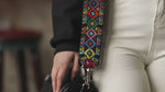 Load and play video in Gallery viewer, Mira&#39;s Embroidered Belt - Handmade
