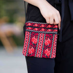 Load image into Gallery viewer, Lila Three Zipper Embroidered Purse

