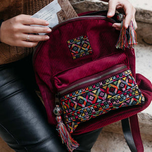 Mary of Nazareth Corduroy Backpack