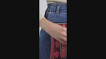 Load and play video in Gallery viewer, Lila Three Zipper Embroidered Purse
