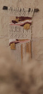 Load and play video in Gallery viewer, Charming Daffodils Macramé Wall Décor
