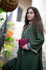 Load image into Gallery viewer, Kaya Makeup Embroidered Purse
