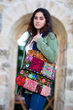 Load image into Gallery viewer, Aliyah Patch Work Tote Bag
