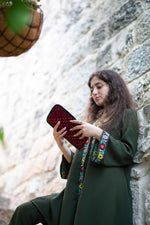 Load image into Gallery viewer, Kaya Makeup Embroidered Purse
