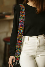 Load image into Gallery viewer, Mira&#39;s Embroidered Belt - Handmade
