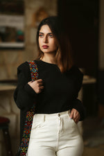 Load image into Gallery viewer, Mira&#39;s Embroidered Belt - Handmade
